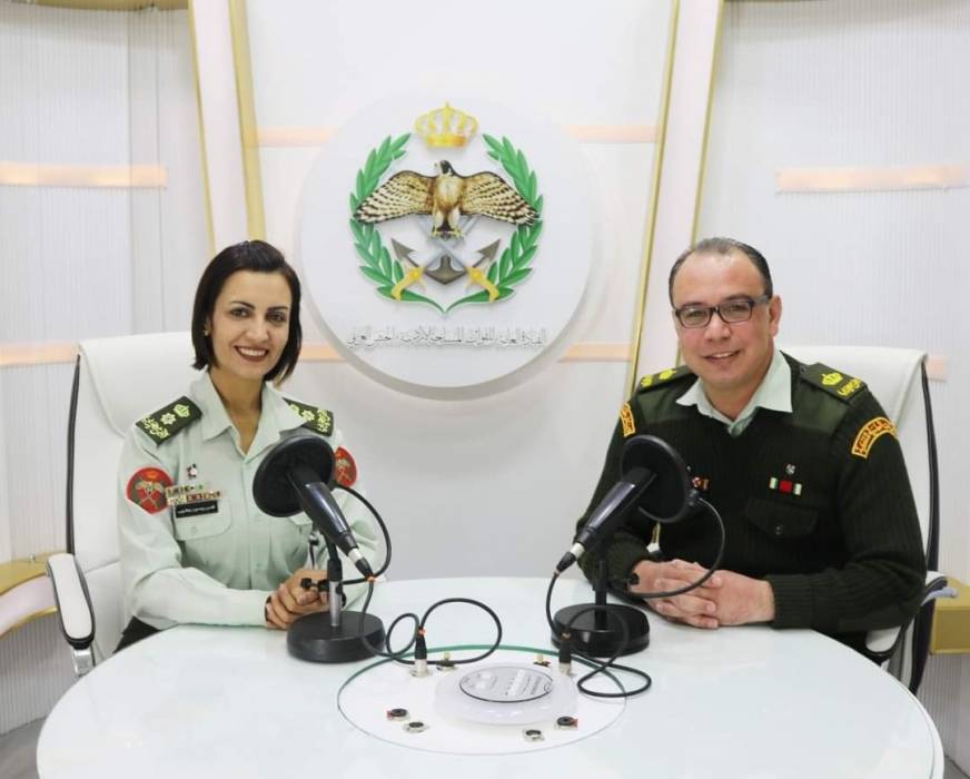 اذاعة الجيش العربي تستضيف الرائد الطبيب راشد الشهوان