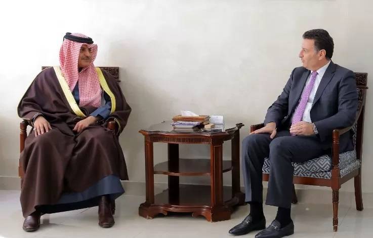 الصفدي يستقبل آل ثاني.. العلاقات الثنائية وكأس العالم والقضية الفلسطينية محاور الحديث