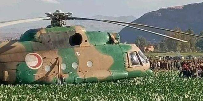 إستشهاد ثلاثة عسكريين في تحطم مروحية بالجزائر