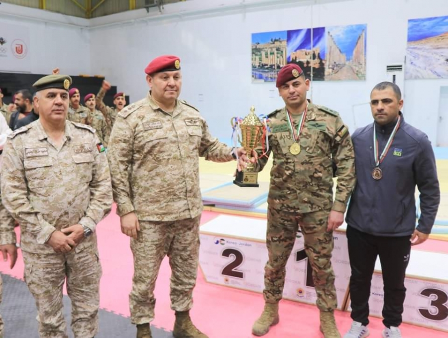 اختتام بطولة القوات المسلحة الأردنية للتايكواندو في الاتحاد الرياضي العسكري