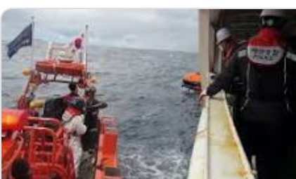 غرق سفينة شحن قبالة كوريا الجنوبية