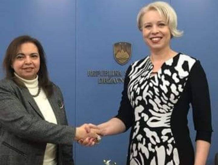 سفيرة مصر لدى سلوفينيا تلتقي رئيسة البرلمان السلوفيني