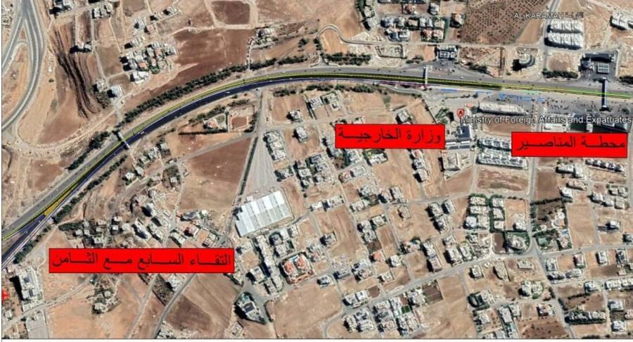 الأشغال: استكمال اعمال الدهانات لطريق المطار الجمعة والسبت