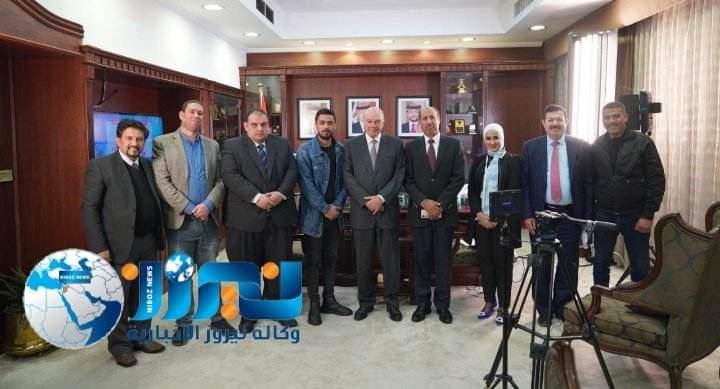 الفايز يستقبل وكالة نيروز الاخبارية  ويشيد بادائها واصفًا اياها بالمتميزة