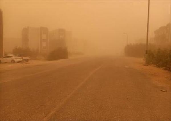 تحرك عواصف رملية من صحراء سيناء باتجاه المملكة