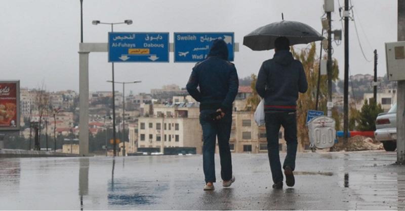 سلسلة منخفضات جوية قادمة للأردن  تفاصيل