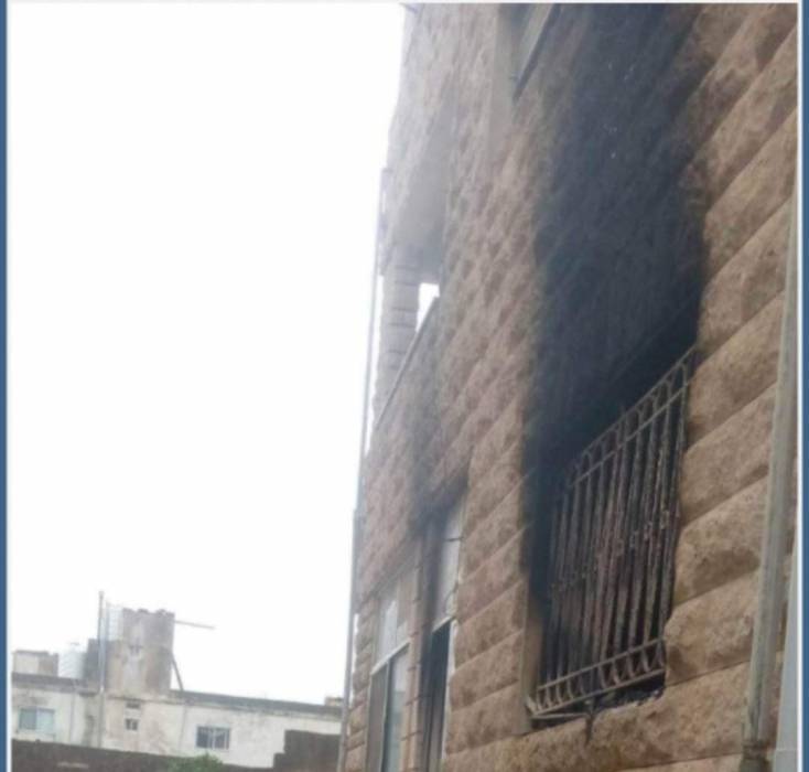 إصابة سيدة وطفلها بحروق  اثر حريق في منزل  في اربد