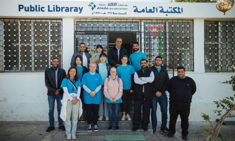 الجرابعة يستقبل وفدا من الشباب المتطوعين في العقبة