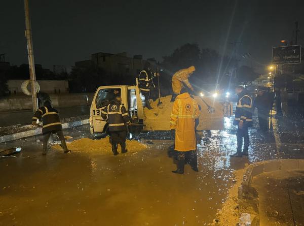 وقف مشروعات المياه لتسببها بهبوطات في شوارع إربد