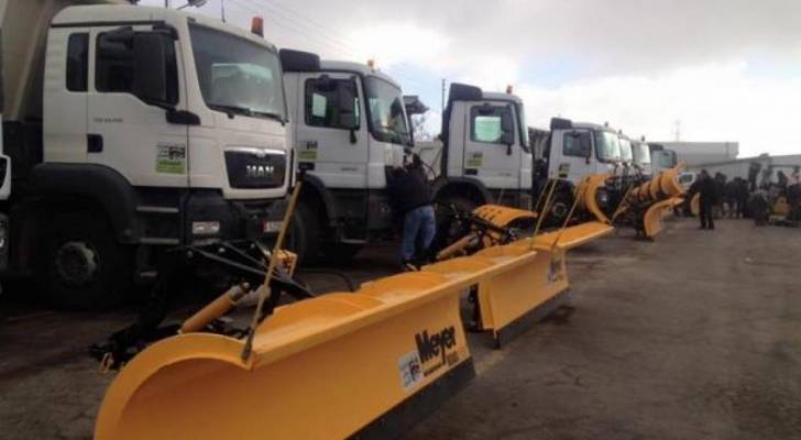 أمانة عمان تعلن حالة الطوارئ القصوى للتعامل مع المنخفض الجوي