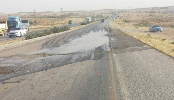 اغلاق جزئي لصيانة مقاطع اسفلتية على طريق الازرق  الموقر