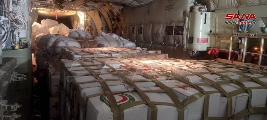 وصول طائرتي إغاثة عراقيتين إلى مطار دمشق الدولي