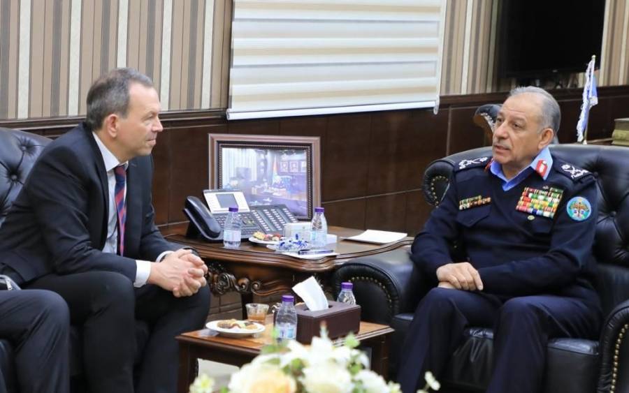 مدير الامن العام يلتقي قائد شرطة بافاريا