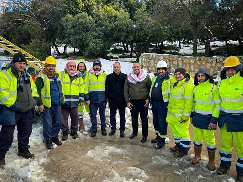 السعايدة يتفقد الفرق الميدانية و سير العمل في مركز المراقبة والتحكم التابع لشركة كهرباء إربد