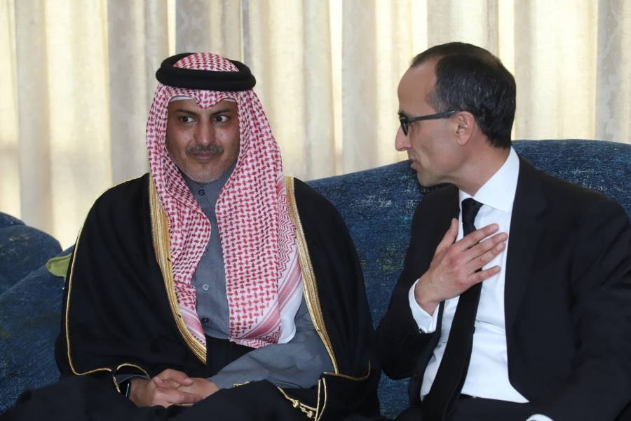 السفير آل ثاني يعزي البقاعين
