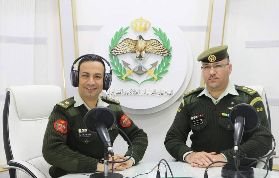 إذاعة الجيش العربي تستضيف المقدم الركن ياسر  العثامنة