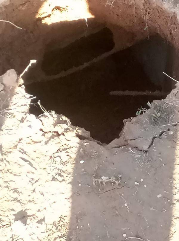 إنهيار أجزاء من قبور في ذيبان