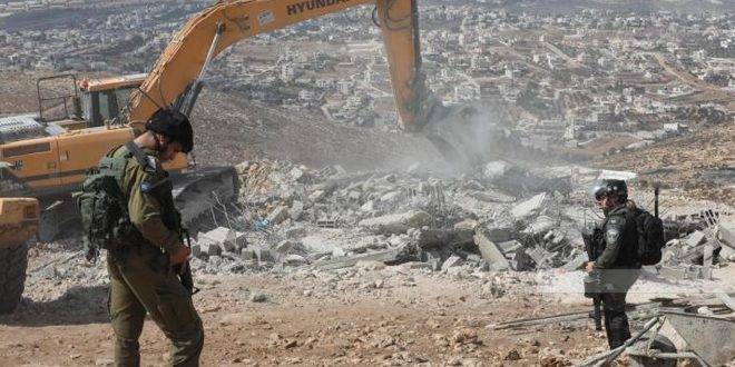 قوات الاحتلال تهدم منزلاً فلسطينياً شمال أريحا