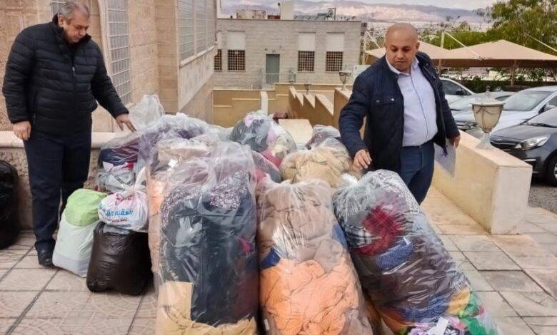 العقبة.. استمرار جمع التبرعات لمساعدة متضرري زلزال سوريا_صور