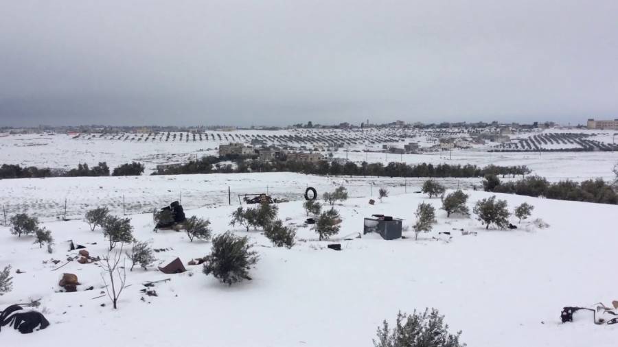 زخات ثلجية محدودة عصر الأربعاء على مرتفعات الرشادية والشوبك