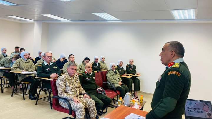 ورشة عمل تثقيفية بعنوان الادوية المؤثرة في التقلص العضلي والاخطاء الدوائية في مستشفى الملكة علياء العسكري