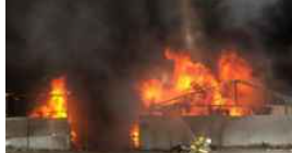 إصابات بينها حالات خطرة في حريق بمصنع في الموقر جنوبي عمّان