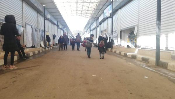 تجار حلب يحولون سوقا تجارية إلى مركز إيواء