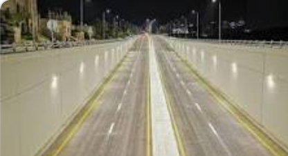 افتتاح الجسر الرئيسي الثاني من مشروع تقاطع الإرسال  صور