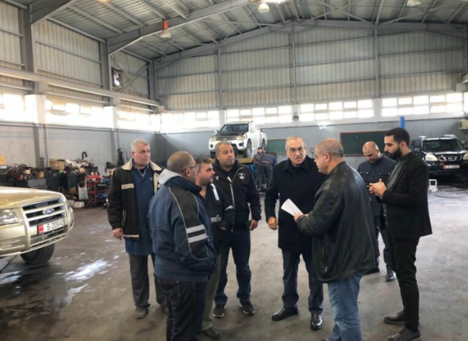 أبو السمن يتفقد عددا من مديريات الأشغال