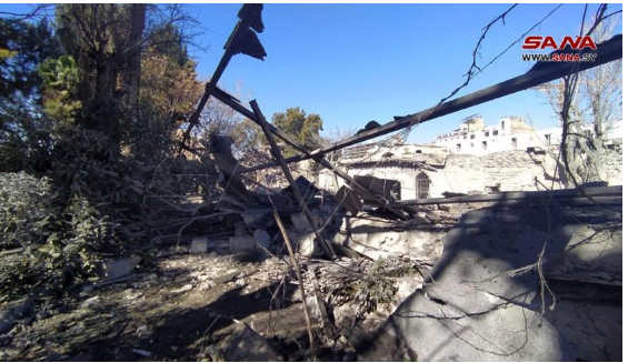 صور العدوان الإسرائيلي على سوريا