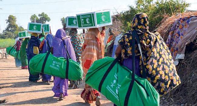 استمرار المساعدات السعودية لحلب وباكستان