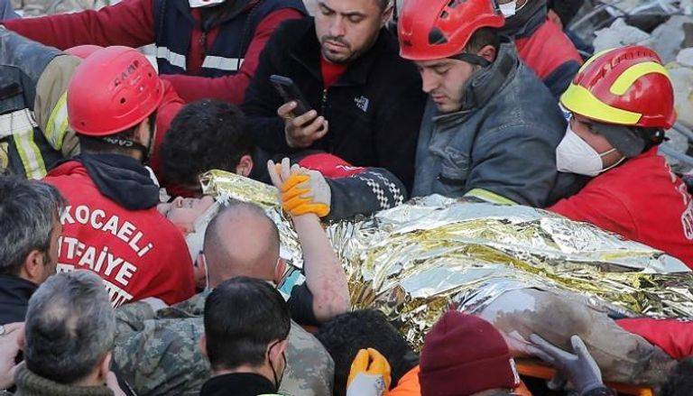 أردوغان: إنقاذ 114.8 ألف من تحت أنقاض زلزال تركيا