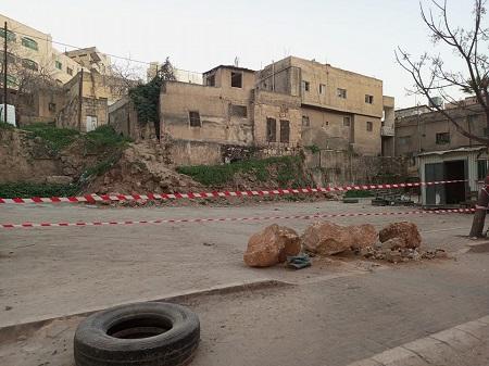 إخلاء كراج بسبب بيت آيل للسقوط في جرش