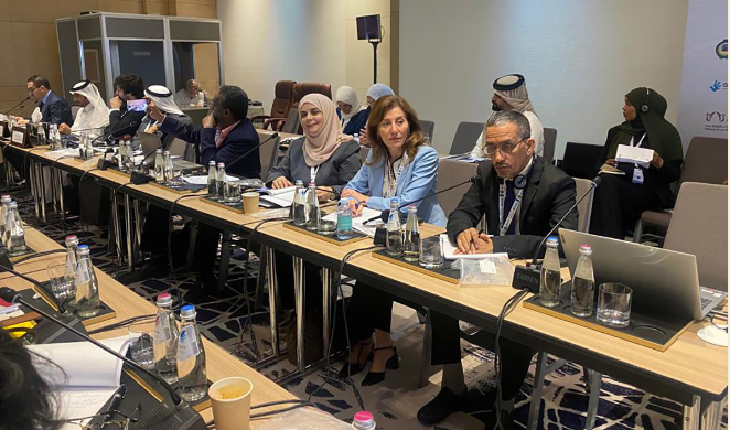 الوطني لحقوق الإنسان يشارك في مؤتمر التغيرات المناخية وحقوق الإنسان بالدوحة