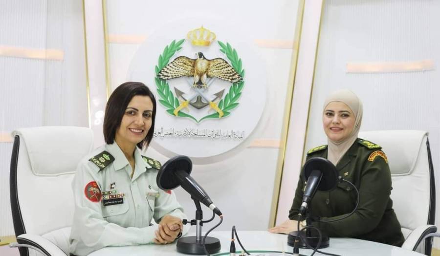 إذاعة الجيش العربي تستضيف الملازم أول دعاء خالد ابو هزيم