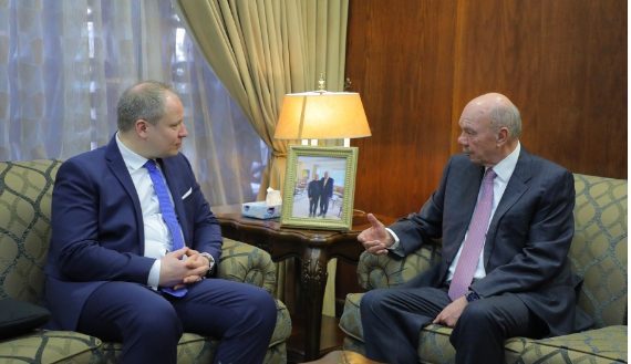 الفايز يلتقي رئيس مجموعة التعاون الليتوانية الاردنية في مجلس النواب الليتواني