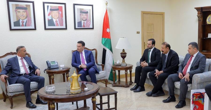 الصفدي يلتقي رئيس اللجنة المالية في برلمان كردستان العراق... صور 