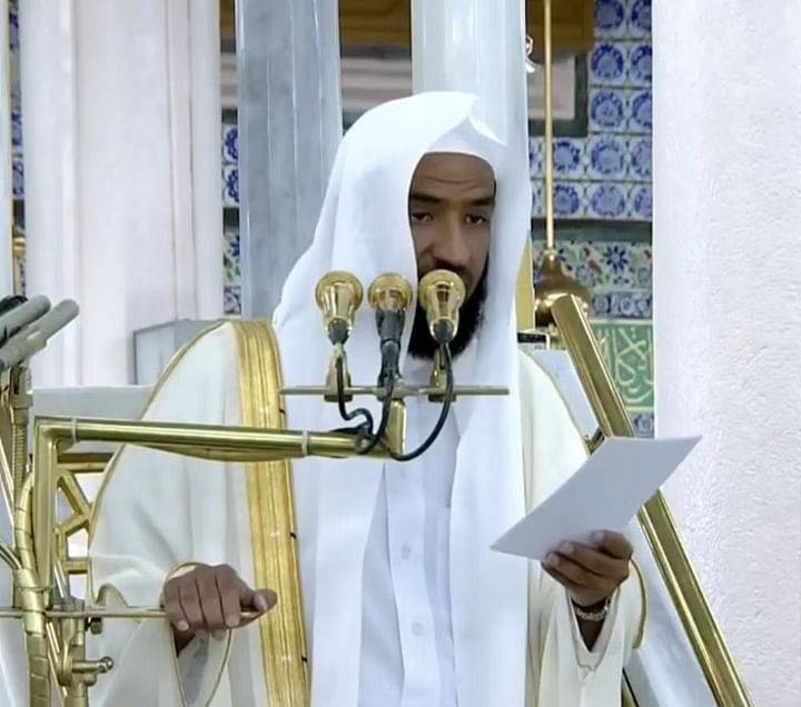 إمام المسجد النبوي: أعظم الذكر عند الله كلمة التوحيد وهي مفتاح الجنة