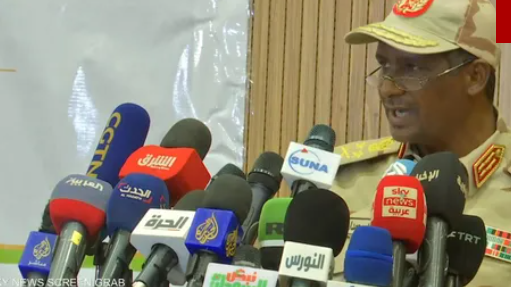 السودان.. دقلو يتعهد بتنفيذ مصفوفة اتفاق السلام