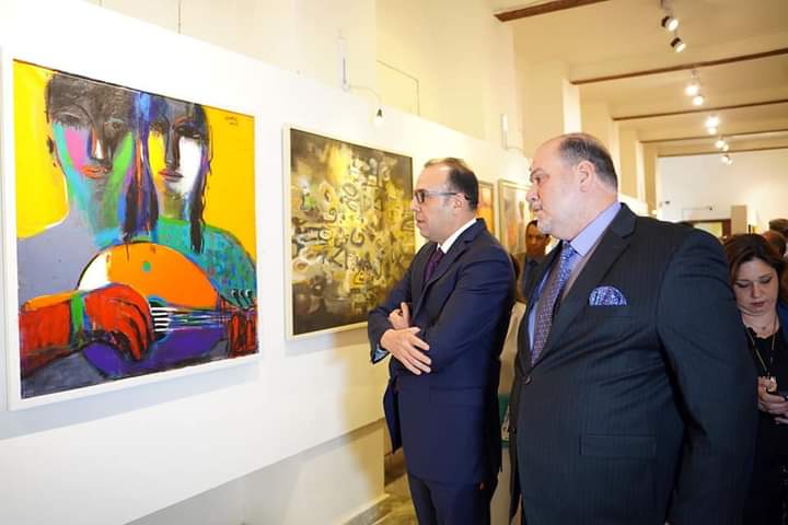 نقابة الفنانين العراقيين تفتتح المعرض التشكيلي السنوي الأول _صور