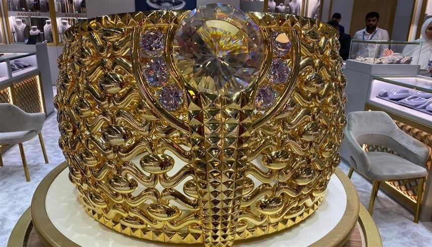 أثقل خاتم ذهبي في العالم يظهر في معرض بالشارقة