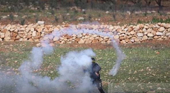 إصابة عدد من الفلسطينيين جراء قمع الاحتلال مظاهرة بيت دجن