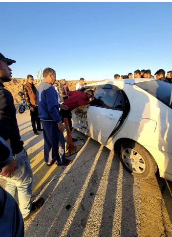 بالفيديو.. إصابة بتصادم بين دراجة ومركبة على البانوراما