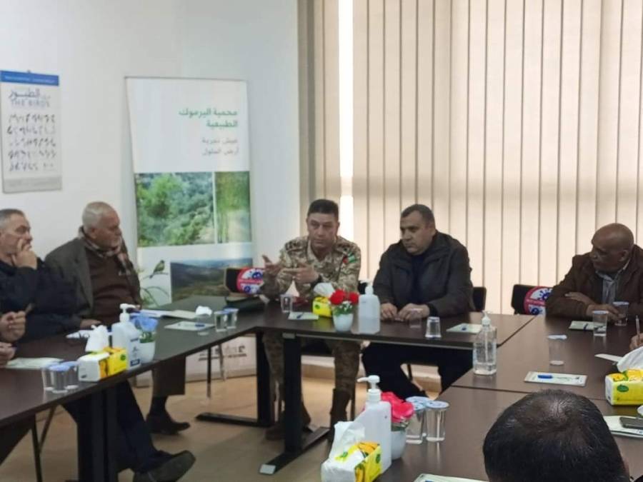 الربابعة يترأس اجتماع اللجنة الاستشارية لمحمية غابات اليرموك الطبيعية