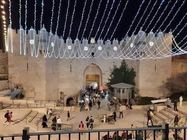 المسجد الأقصى يتزين استعدادًا لشهر رمضان 2023