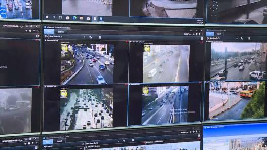 حادث تصادم بين 10 مركبات في شارع الأردن