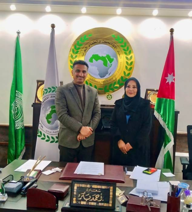 توقيع اتفاقية تعاون مشترك بين هيئة المراة العربية وإتحاد الأكاديميين والعلماء ألعرب....صور