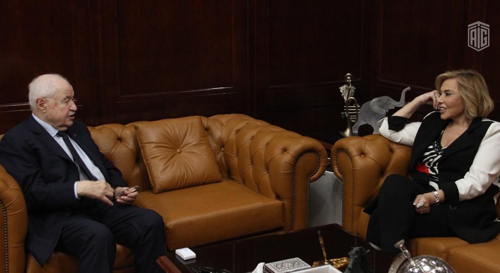 ابو غزالة يلتقي ماغي فرح