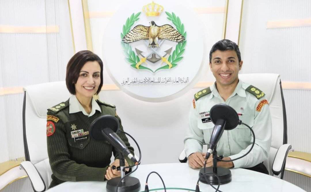إذاعة الجيش العربي تستضيف الملازم أول طبيب احمد محمد المساعيد