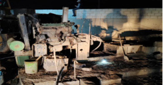 ضبط بئر مخالفة داخل مزرعة دواجن في الخالدية